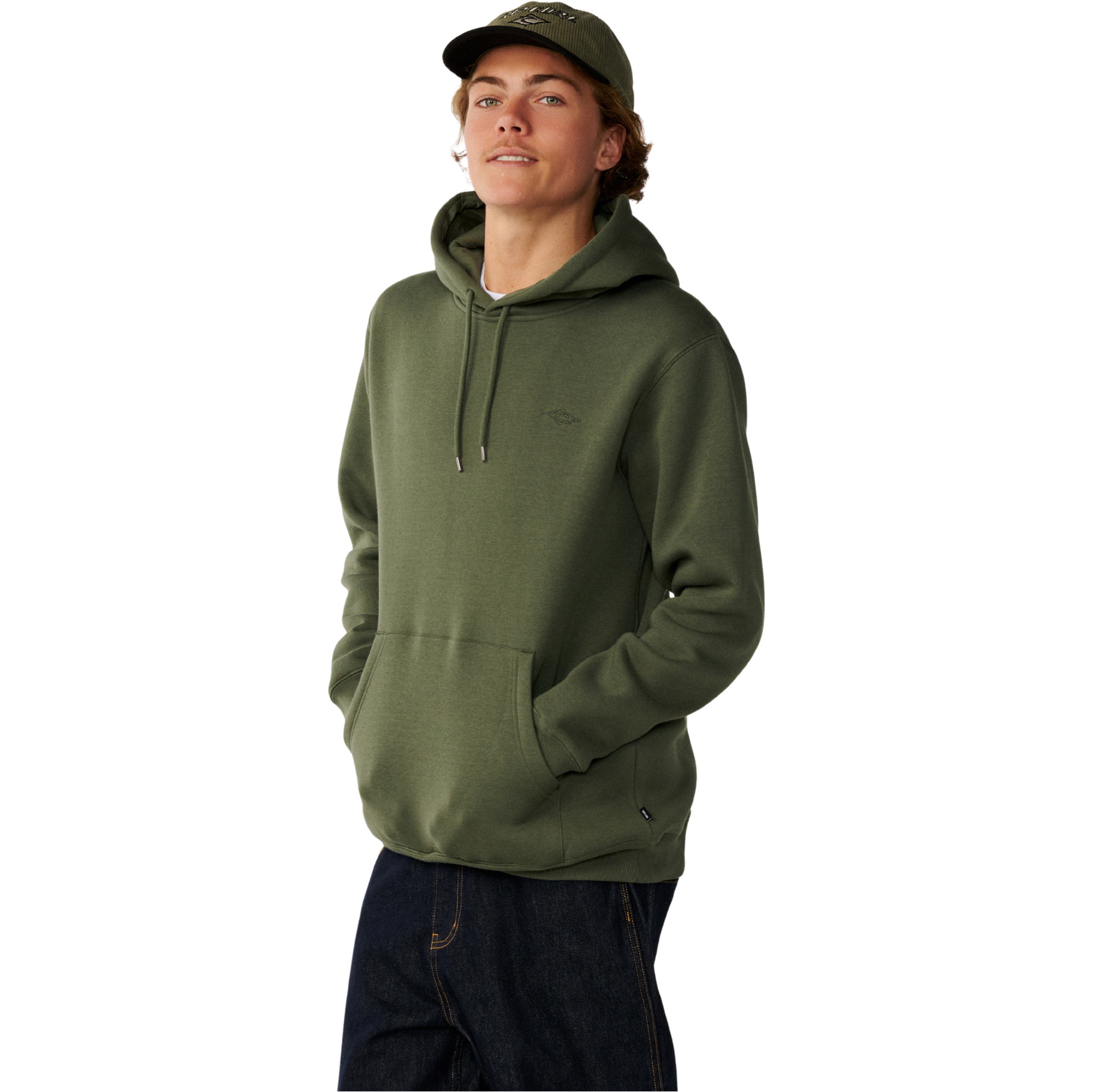 2026 Rip Curl Mens Classic Surf Hoodie 0AXMFL - Dark Olive